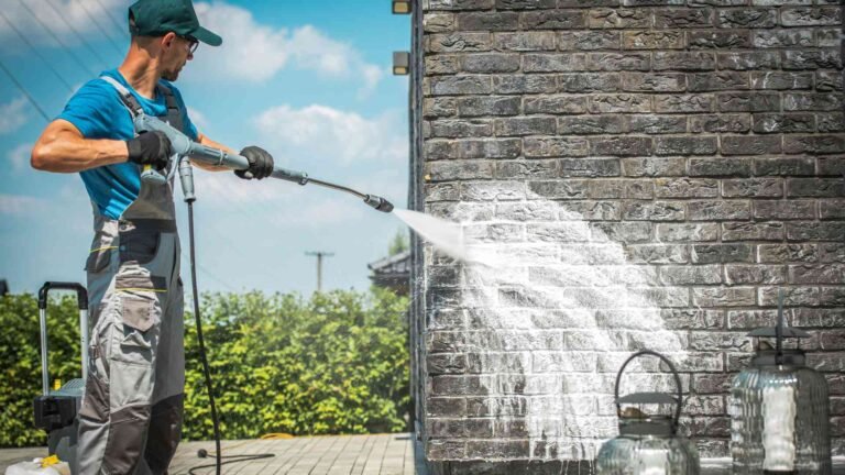 Surface Preparation for Painting with Pressure Washing