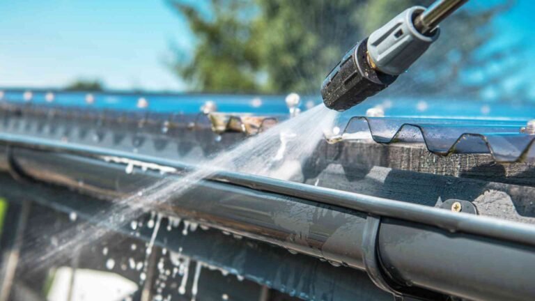 How to Clean Gutters and Drains Using Pressure Washing