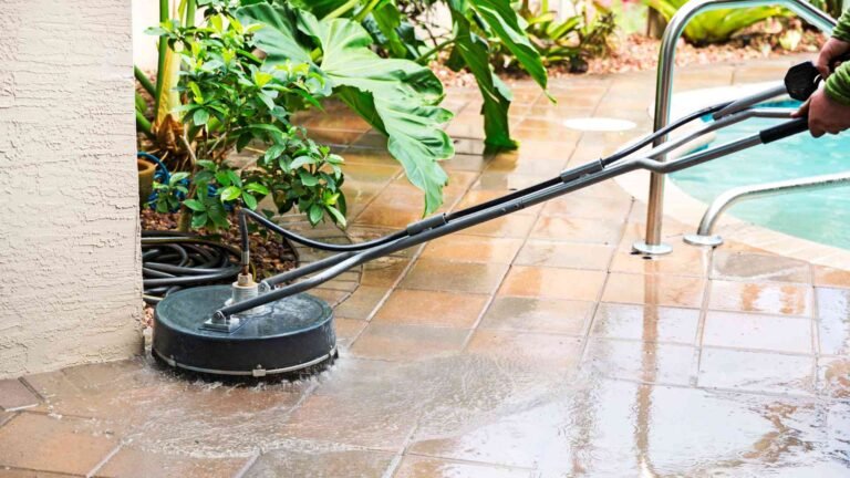 Pool and Recreational Area Cleaning with Pressure Washing